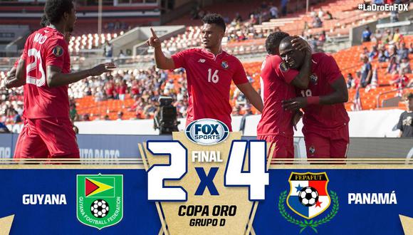 Panamá se impuso 4-2 a Guyana y tiene pie y medio en la siguiente ronda del torneo. El duelo se jugó por la fecha 2 del Grupo D desde el estadio FirstEnergy de Cleveland, Estados Unidos. (Foto: FOX Sports)