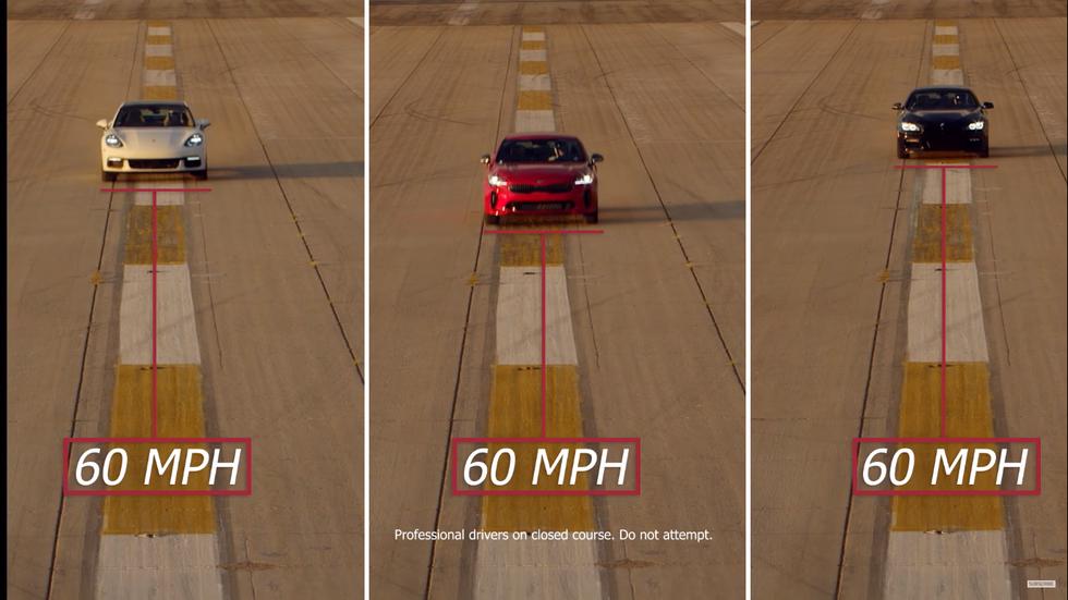 Kia quiso demostrar que su deportivo puede enfrentar de manera directa a los costosos modelos de las marcas Premium. (Foto: Kia).
