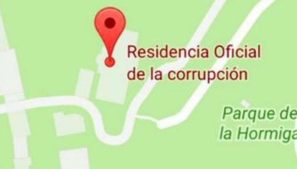Google Maps: renombran de Residencia de Presidente mexicano