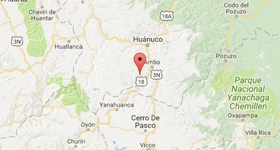 Uno de los sismos se registró en Huánuco. (Foto: IGP)