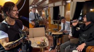 Ricardo Arjona cantó con músicos peruanos “Historia de taxi” cuando iba rumbo a Machu Picchu | VIDEO