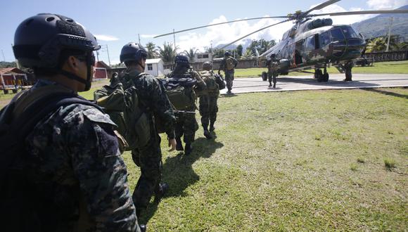Fuerzas Armadas y Policía se enfrentan a terroristas durante operativo en la zona del Vizcatán, en el Vraem. (Foto: Dante Piaggio / GEC)