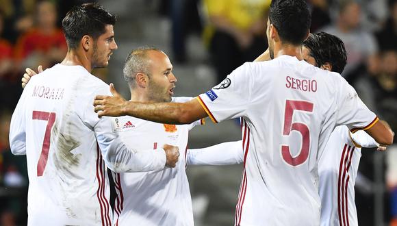 España goleó  8-0 a Liechtenstein por las Eliminatorias y se mantiene en el primer lugar del Grupo G.   La 'Furia Roja' sigue  acercándose al Mundial Rusia 2018. (Foto: EFE)