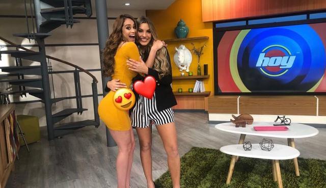 Yanet García y Lele Pons se encontraron hace poco en el set del programa 'Hoy' de Televisa. (Foto: Instagram)