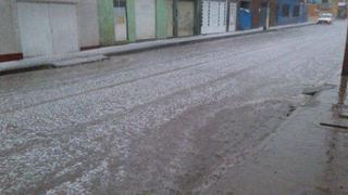 Huancayo soportó lluvias, granizadas y fuertes vientos