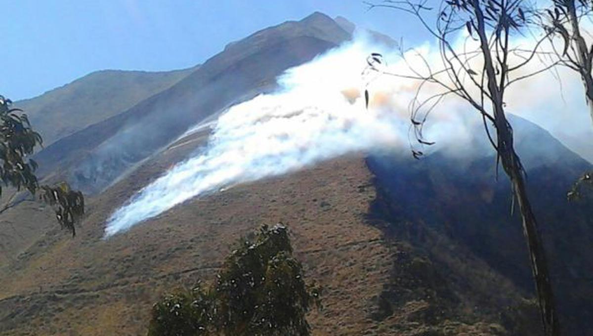 Incendio afecta más de 10 hectáreas en distrito de Machu Picchu