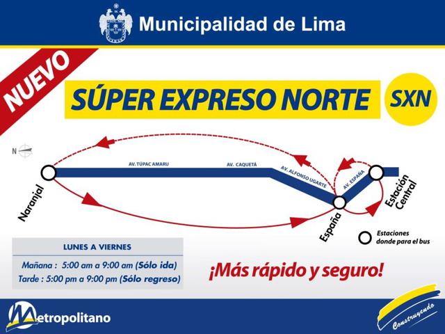 Metropolitano: nuevo expreso irá de Naranjal a estación Central - 3