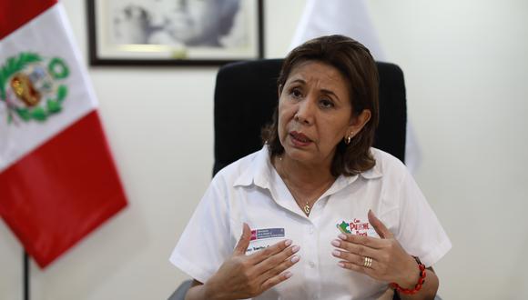 Ministra de la Mujer, Nancy Tolentino. Foto: GEC