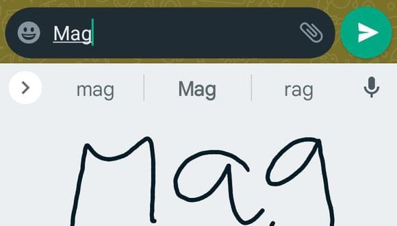 Para utilizar la escritura a mano en WhatsApp tienes que descargar el teclado de Google "Gobard". (Foto: Mag)