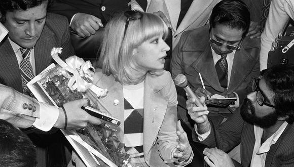 Lima, 6 de noviembre de 1979.  La cantante y actriz italiana llegó al Perú por primera vez en 1979.  (Foto: GEC Archivo Histórico).