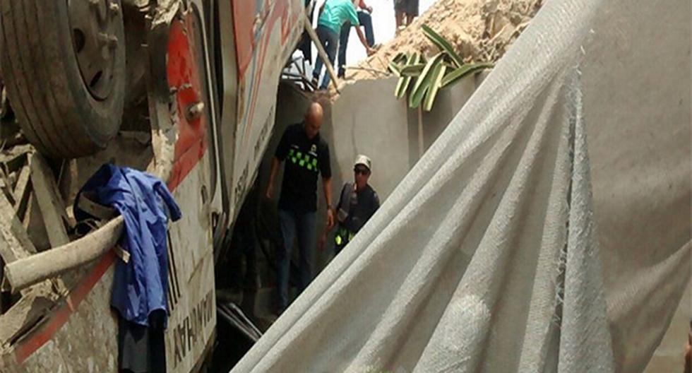 Accidente en Manchay dejó como saldo un muerto. La Municipalidad de Lima suspendió a la empresa de transporte dueña del bus. (Foto: @Munimolina)