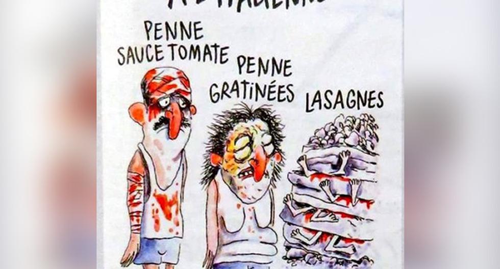 Italia se indigna con la última viñeta del semanario francés \"Charlie Hebdo\". (Foto: Twitter)