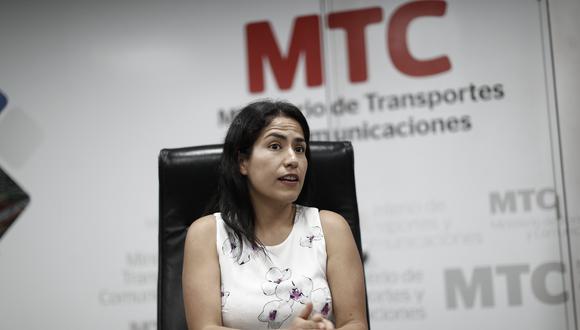 Paola Lazarte, ministra de Transportes y Comunicaciones. (Foto: Renzo Salazar / GEC)