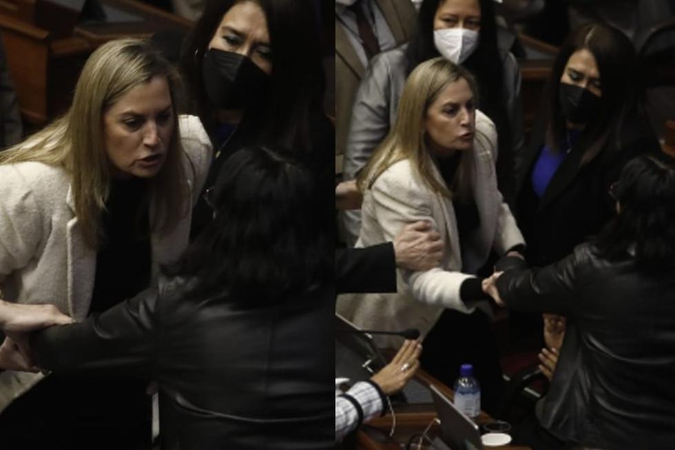 María del Carmen Alva jaloneó a Isabel Cortez durante una discusión en el hemiciclo. (Foto: GEC)