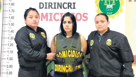 Verónica Montoya, quien vino al Perú tras matar a una persona en Venezuela, fue detenida el sábado (PNP)