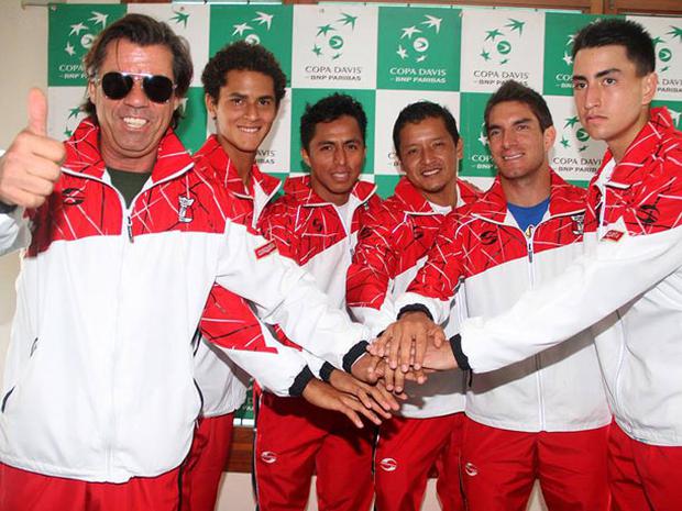 Pablo Arraya y Varillas, cuando estuvieron juntos en el equipo peruano de Copa Davis. | Foto: Copa Davis