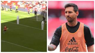 Se robó el show en San Mamés: Messi anotó golazo en entrenamiento de Argentina | VIDEO