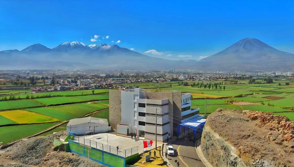 Así luce la flamante sede del Observatorio Vulcanológico del Sur recientemente inaugurado en el distrito de Sachaca, en Arequipa.