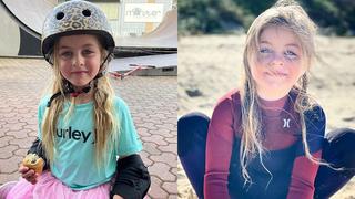 Paige Tobin, la niña de 6 años que sorprendió con sus habilidades en el skate y ahora surfea sola