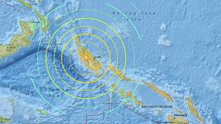 Sismo de magnitud 7,9 azotó Papúa Nueva Guinea