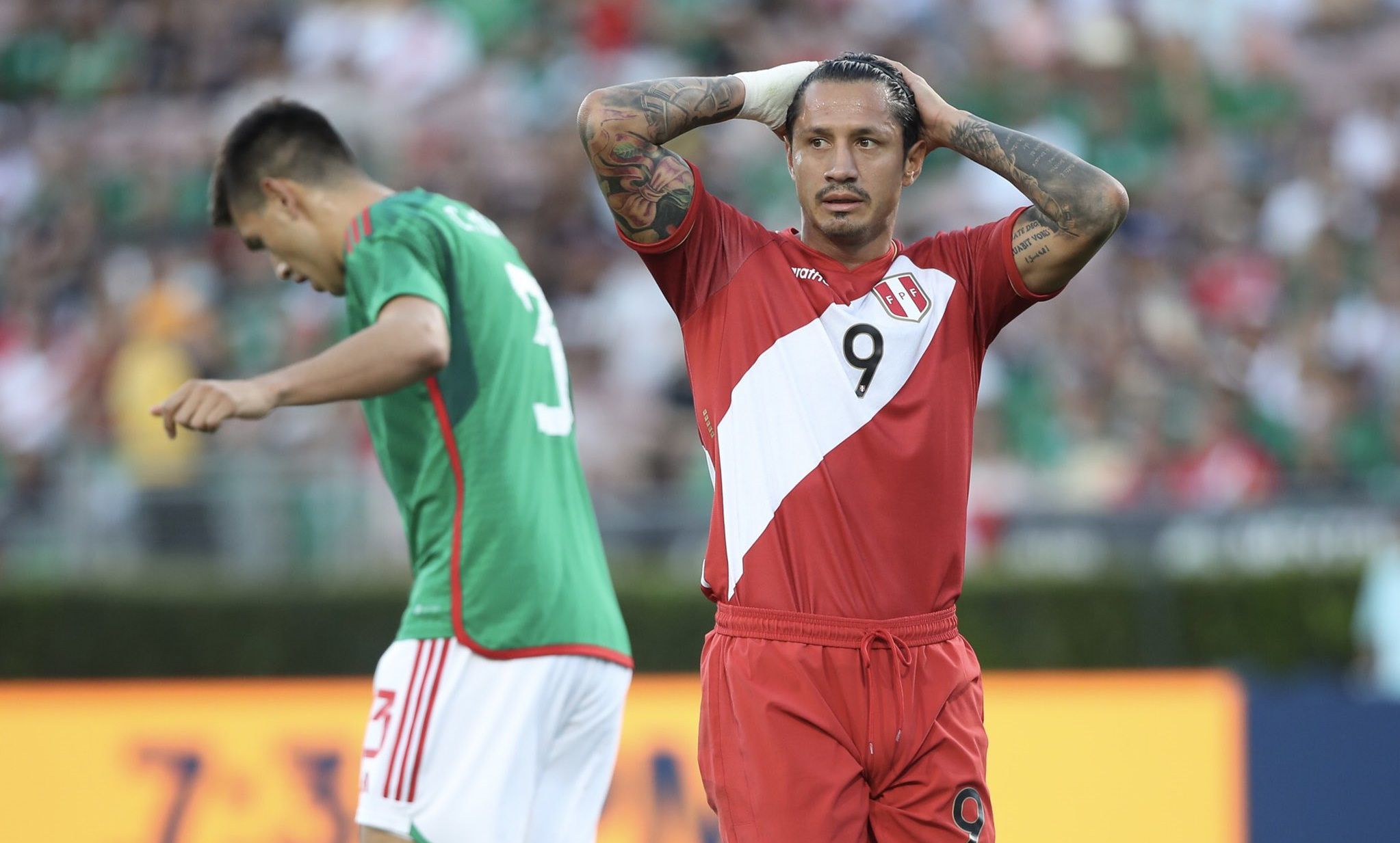 Gianluca Lapadula fue titular contra México. (Foto: Selección peruana)