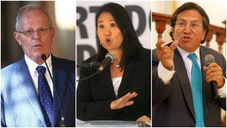 PPK, Keiko Fujimori y Alejandro Toledo presentan sus planchas