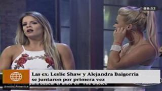 Alejandra Baigorria y Leslie Shaw estuvieron cara a cara