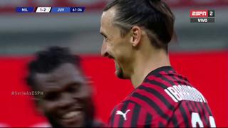 No se quería quedar fuera de la fiesta: Zlatan Ibrahimovic y el descuento del Milan ante Juventus | VIDEO