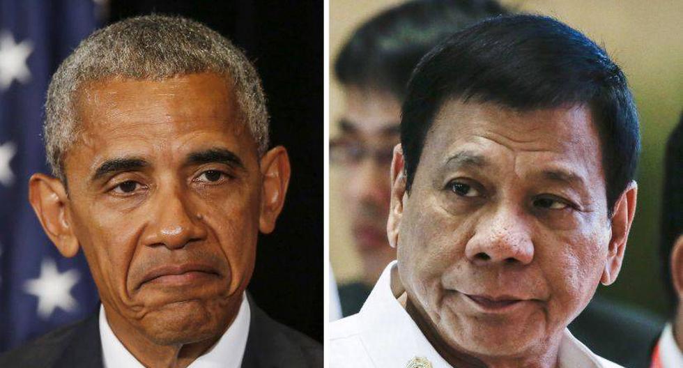 Barack Obama y Rodrigo Duterte limaron asperezas en Laos (Foto: EFE)