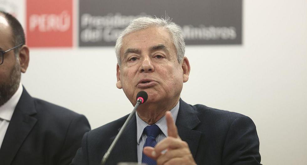 El presidente del Consejo de Ministros, César Villanueva, negó que se evalúe alguna cuestión de confianza ante la interpelación de Carlos Morán. (Foto: GEC)
