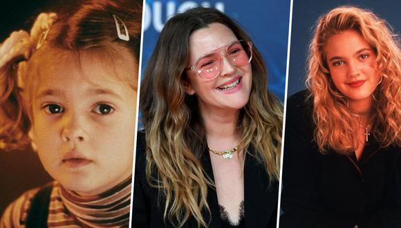 Drew Barrymore, a través de los años. (Fotos: Difusión/ AFP)