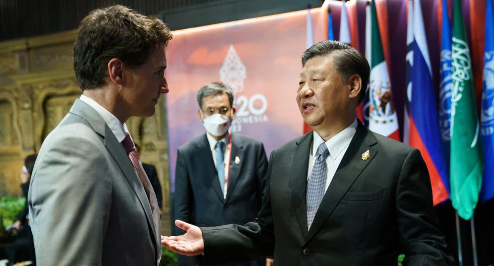 Xi Jinping no dudó en reclamarle a Justin Trudeau, primer ministro de Canadá, por filtrar sus conversaciones a la prensa, en una reacción inédita del presidente chino. REUTERS