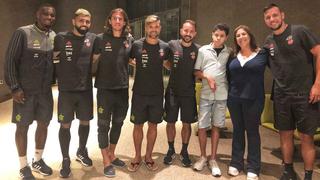 Flamengo recibió la visita del mejor hincha del 2019 de la FIFA en Lima