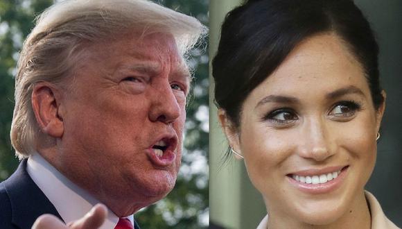 Donald Trump, ha calificado a la duquesa de Sussex, la estadounidense Meghan Markle, de "horrible" por haber hablado mal de él cuando era aspirante. (AFP / AP).