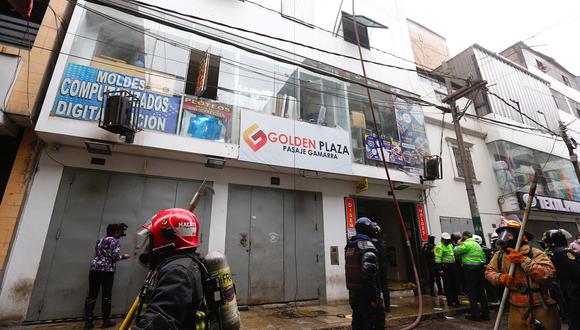 La galería comercial Golden Plaza está en el emporio comercial de Gamarra. (Foto: El Comercio)