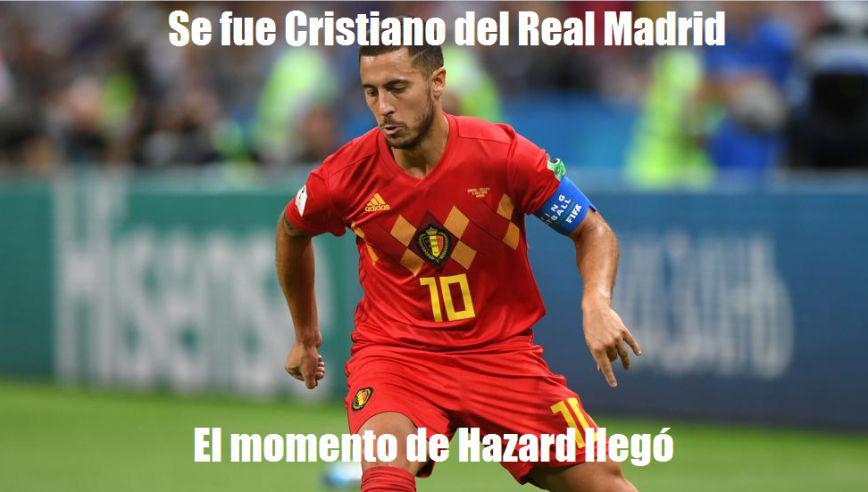 Francia vs. Bélgica: Eden Hazard fue el blanco de los memes que aparecieron en Facebook.