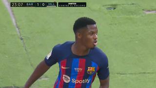Doblete de Ansu Fati: el delantero español marca el 2-0 de Barcelona sobre Mallorca | VIDEO
