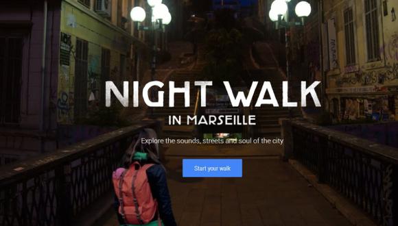 Google lanza Night Walk para un paseo virtual por Marsella