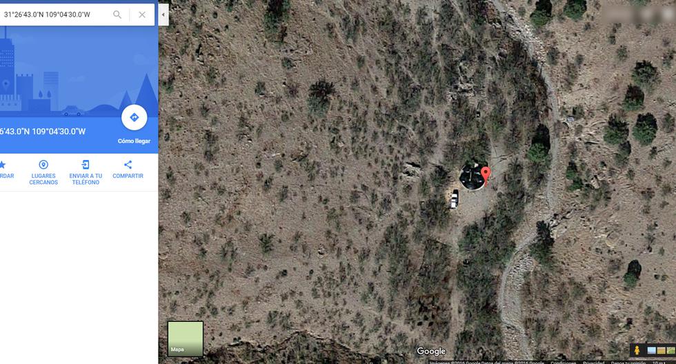 Este es el misterioso objeto captado por Google Maps. (Foto: Captura)