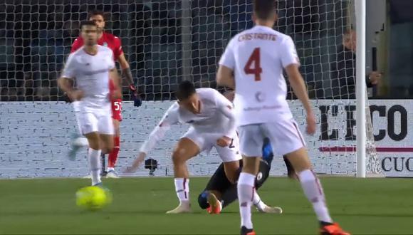 Compatriota de Paulo Dybala le cometió falta en el Atalanta vs. Roma | VIDEO