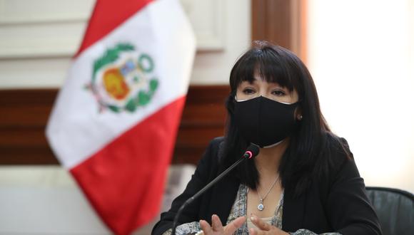 Mirtha Vásquez participa en una sesión de Consejo de Ministros con Pedro Castillo. (Foto: PCM)