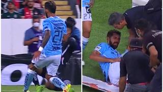 Martínez, defensa de Querétaro, sufrió de una lesión en el tobillo ante Atlas | VIDEO