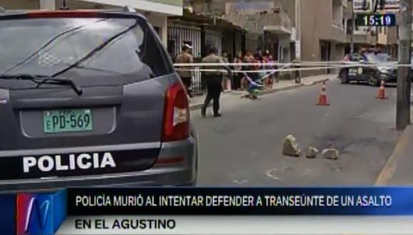 El Agustino: policía murió arrollado al perseguir a hampones