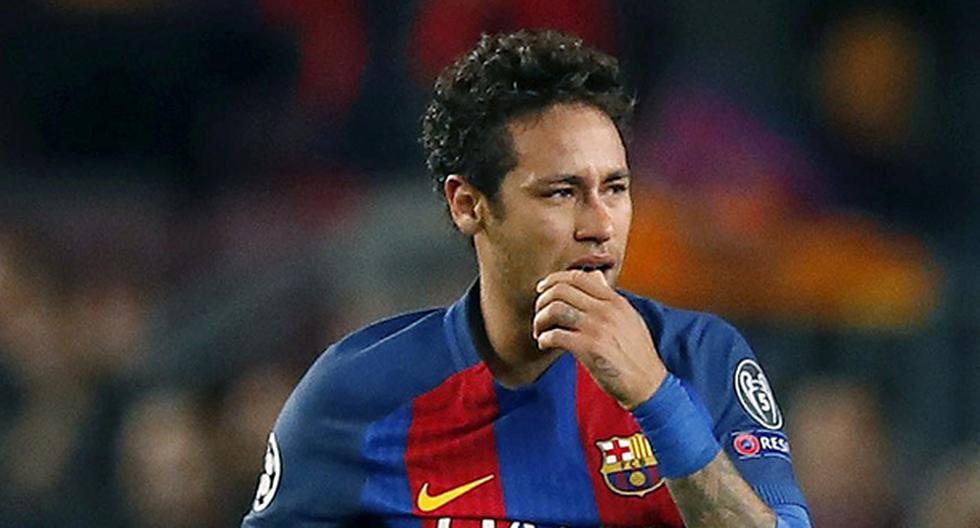 Neymar y su llanto por eliminación del Barcelona de la Champions League (Foto: EFE)