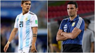 Selección argentina: Dybala respaldó la continuidad de Scaloni en el banquillo