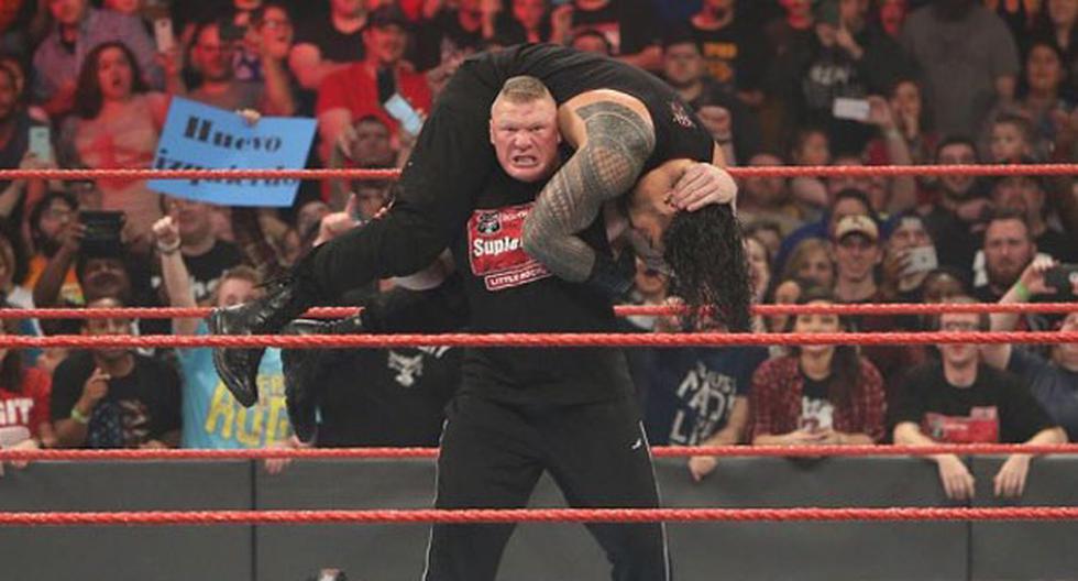 Brock Lesnar desató su ira en Monday Night Raw ante Roman Reigns | Foto: Captura