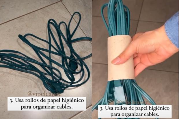 Cómo organizar los cables enredados de tu casa