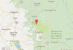 Perú: sismo de 3,8 grados se produjo en Pasco sin causar daños