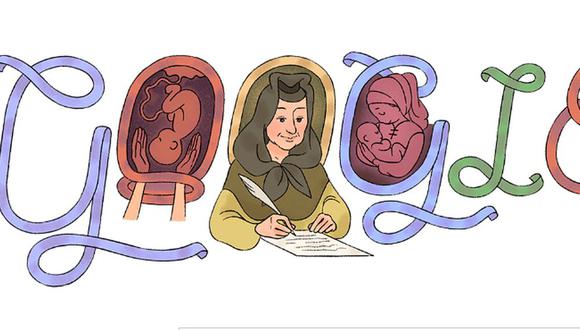 Google dedica un 'doodle' a Justine Siegemund este 28 de marzo. Conoce en esta nota de quién se trata | Captura de Google