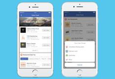 Facebook: ya puedes pedir comida con la aplicación. Entérate cómo